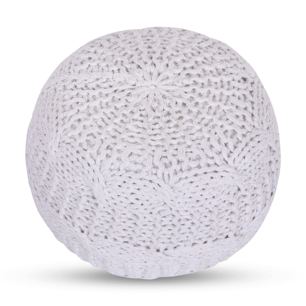 Samiyah Hand Knitted Pouf