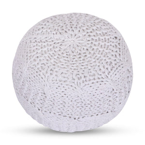 Samiyah Hand Knitted Pouf