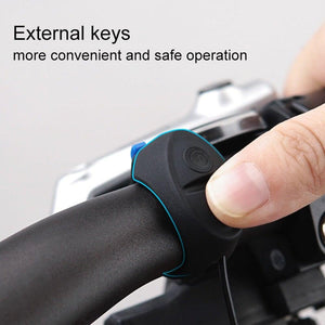 Cycling Mountain Road Bike Electronic Horn USB Rechargeable Electric Scooter Bicycle Handlebar Sound Alarm Ring Bell Outdoor Mini Bicycle Horn 130 db Loud Handlebar Cycling Alarm Alert Ring For Mountain Bike