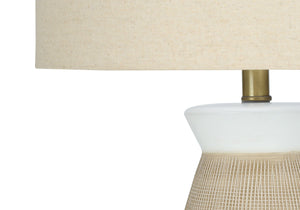 Lighting, Table Lamp, Ceramic, Resin, Contemporary - Cream by Couch.com