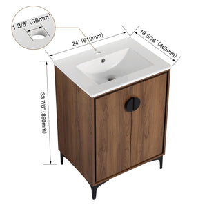 Modern Bathroom Vanity With Top Sink, Engineered Wood Storage Cabinet by Couch.com