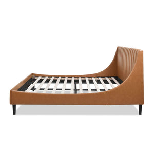 Aspen - Vertical Tufted Modern Headboard Platform Bed Set by Couch.com