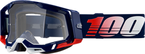 100% Racecraft 2 Goggles - Republic - Clear 50009-00022