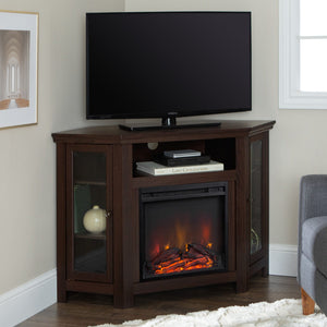 Classic Glass Door Fireplace TV Stand For Tvs Up To 55" by Couch.com