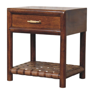 T Bar Nightstand - Dark Brown by Couch.com