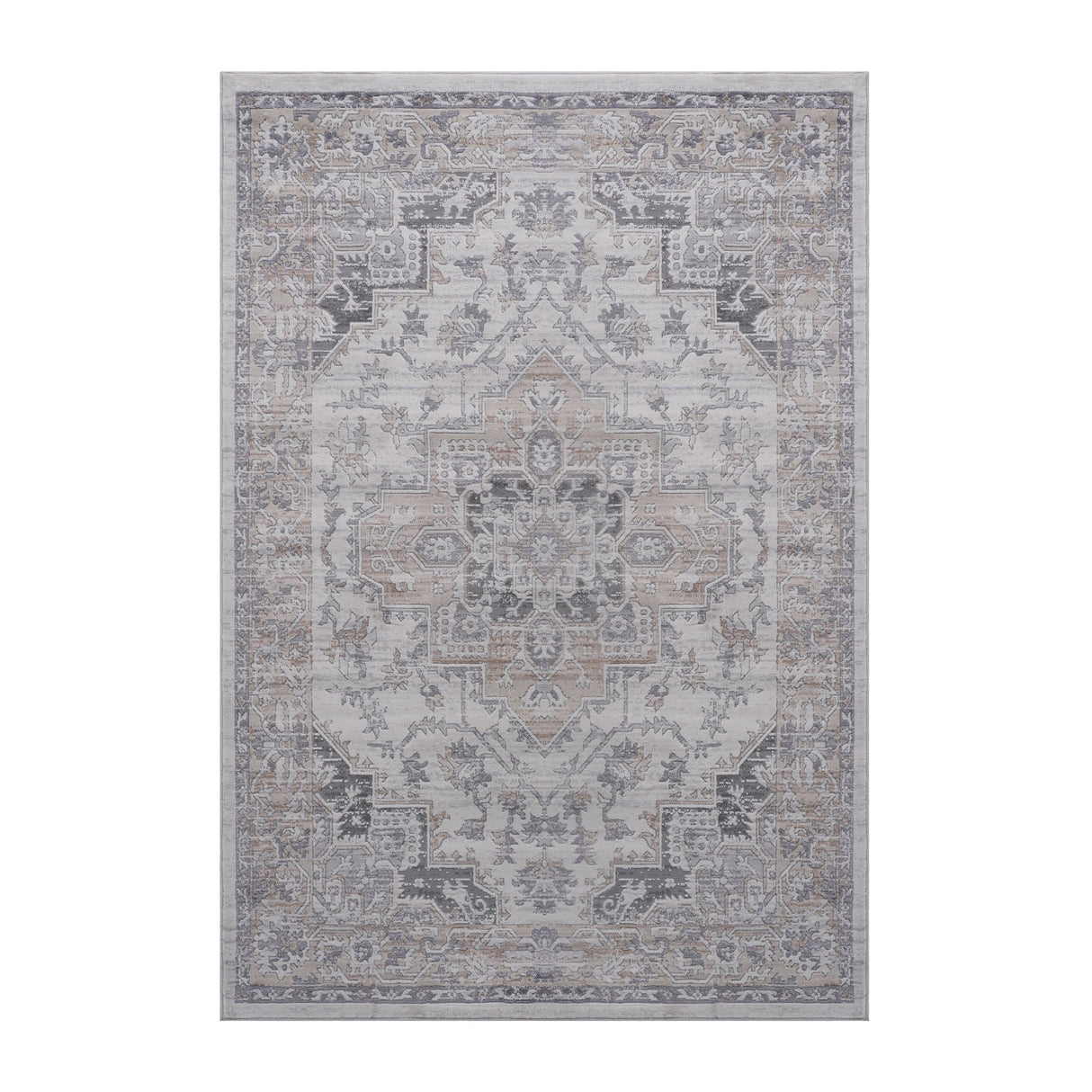 Marfi - 8' X 10' Oriental Area Rug - Ivory / Beige