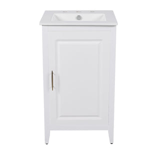 Modern Bathroom Vanity With Sink, Functional Drawer, Soft- Closing Door by Couch.com
