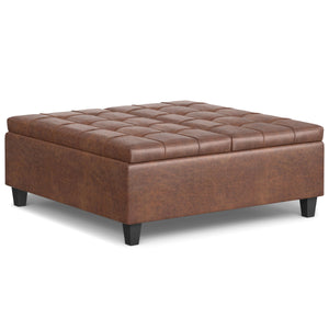 Harrison - Upholstered Coffee Table Storage Ottoman by Couch.com