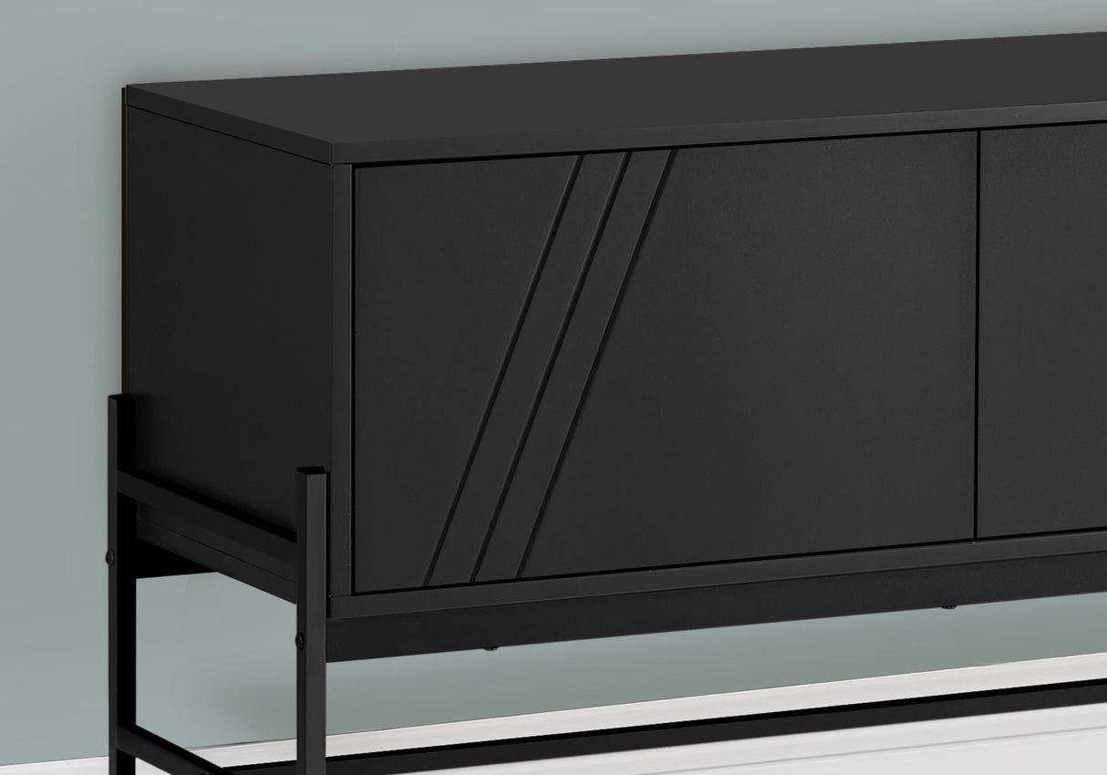 TV Stand, Modern Design Console, Media Entertainment Center, Storage Cabinet, Contemporary & Modern - Black by Couch.com