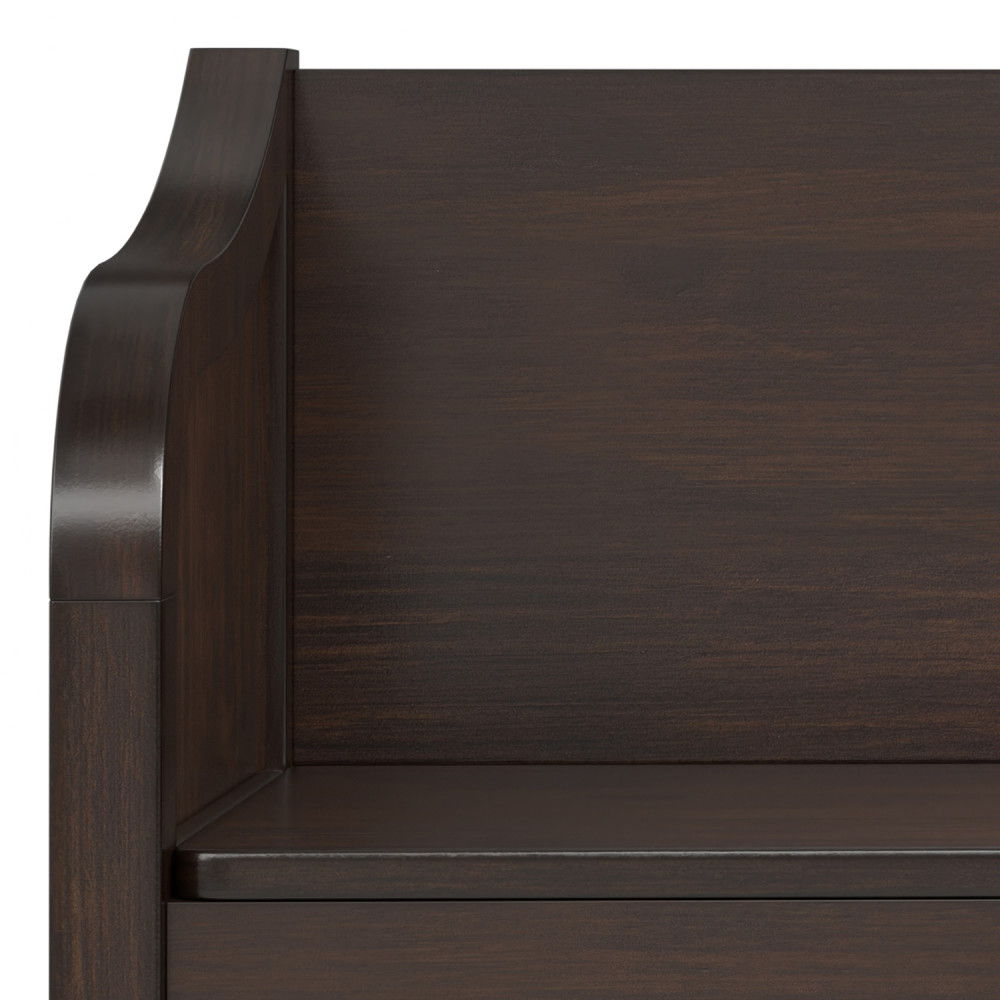 Connaught - Entryway Storage Bench With Shelf - Chestnut by Couch.com