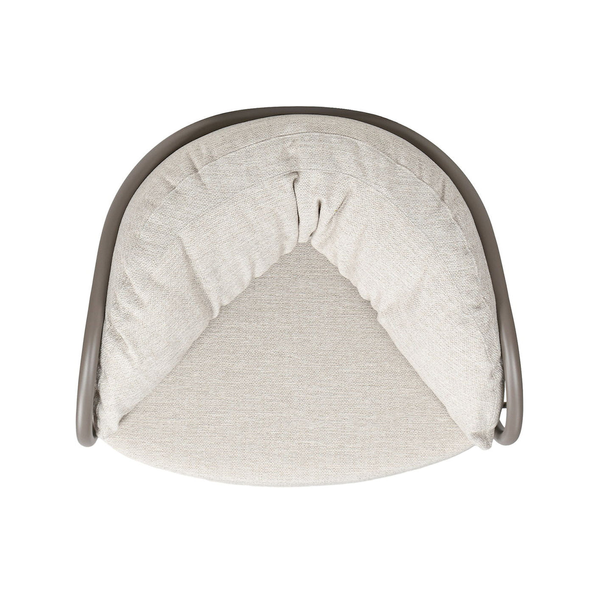 Harper - Barrel Upholstered Patio Deep Seating Armchair Axroma Olefin - Oat Beige by Couch.com