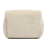 Summit - Faux Sheepskin Overstuffed Arm Chair - Cream Beige by Couch.com