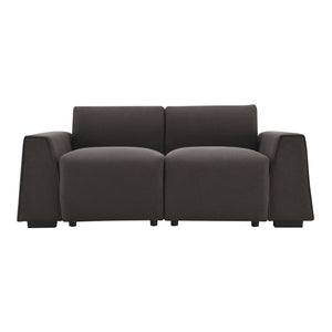 Modern Linen Sofa, Stylish And Minimalist 2-3 Seat Couch, Easy To Install, Exquisite Loveseat With Wide Armrests For Living Room by Couch.com