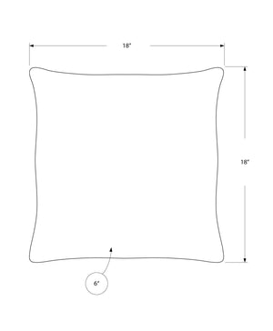 Pillow Square, Insert Included, Decorative Throw, Hypoallergenic