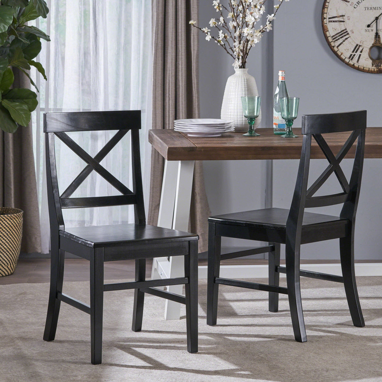 Plethora - Dining Chair With X Shaped Back (Set of 2) by Couch.com