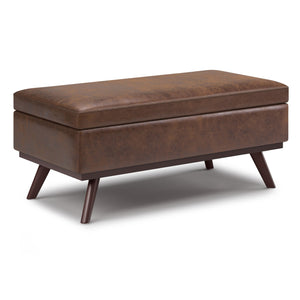 Owen - Lift Top Large Coffee Table Storage Ottoman, Mid Century Style by Couch.com