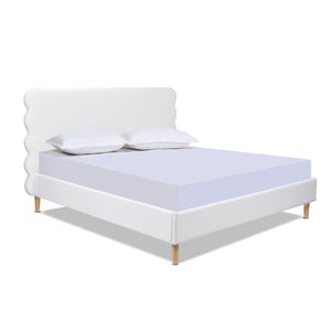 Stockholm - Modern Wavy Headboard Platform Bed by Couch.com