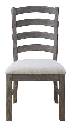 Upholstered Dining Chairs (Set of 2) - Brown - Wood