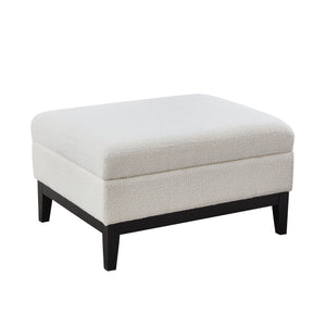 Upholstered Storage Ottoman With Reversible Lid Coffee Table With Rubberwood Legs by Couch.com