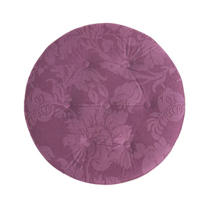 Yolanda - Luxurious Upholstery Round Upholstered Accent Ottoman by Couch.com