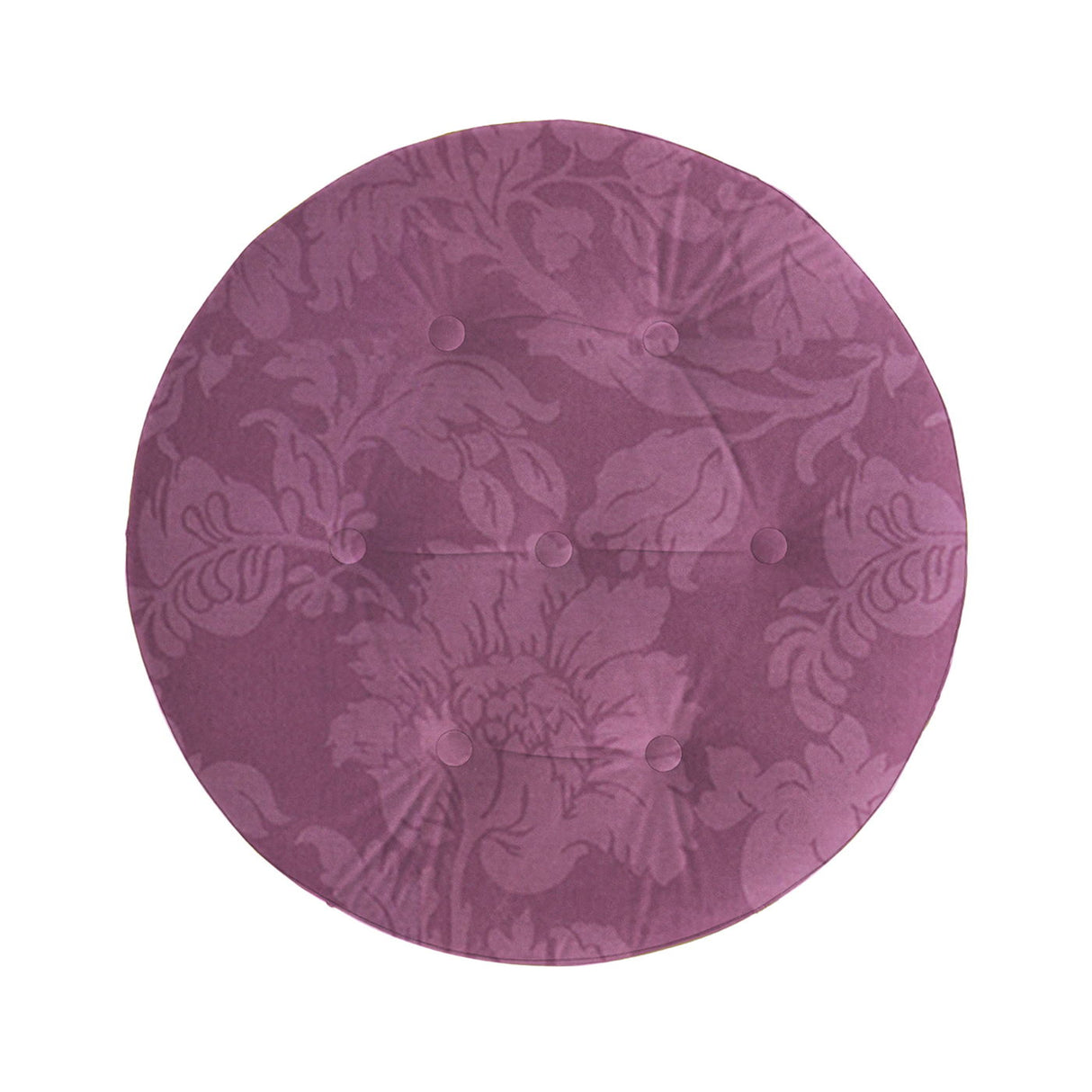Yolanda - Luxurious Upholstery Round Upholstered Accent Ottoman by Couch.com