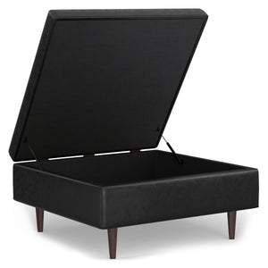 Shay - Large Square Coffee Table Storage Ottoman Mid-Century Style by Couch.com