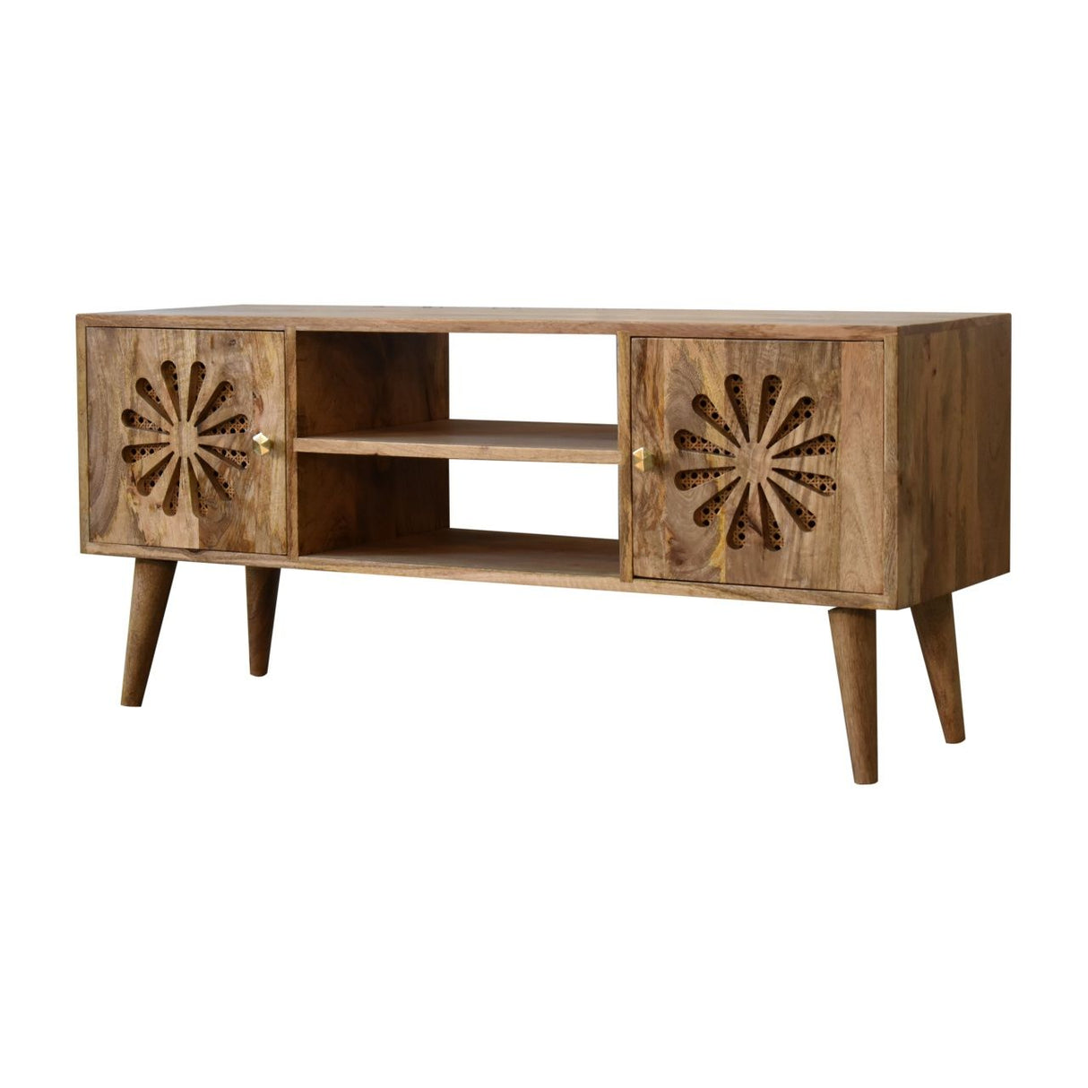Couch.com Rosalie Media Unit Beige Brown, Modern Style, Wood Construction, Light Brown Finish by Couch.com
