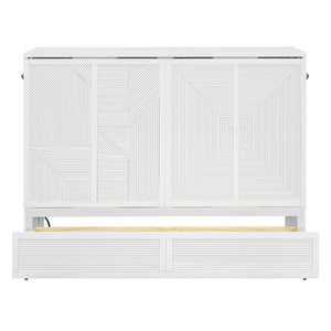 Murphy Bed With Large Drawer, USB Ports And Outlets by Couch.com