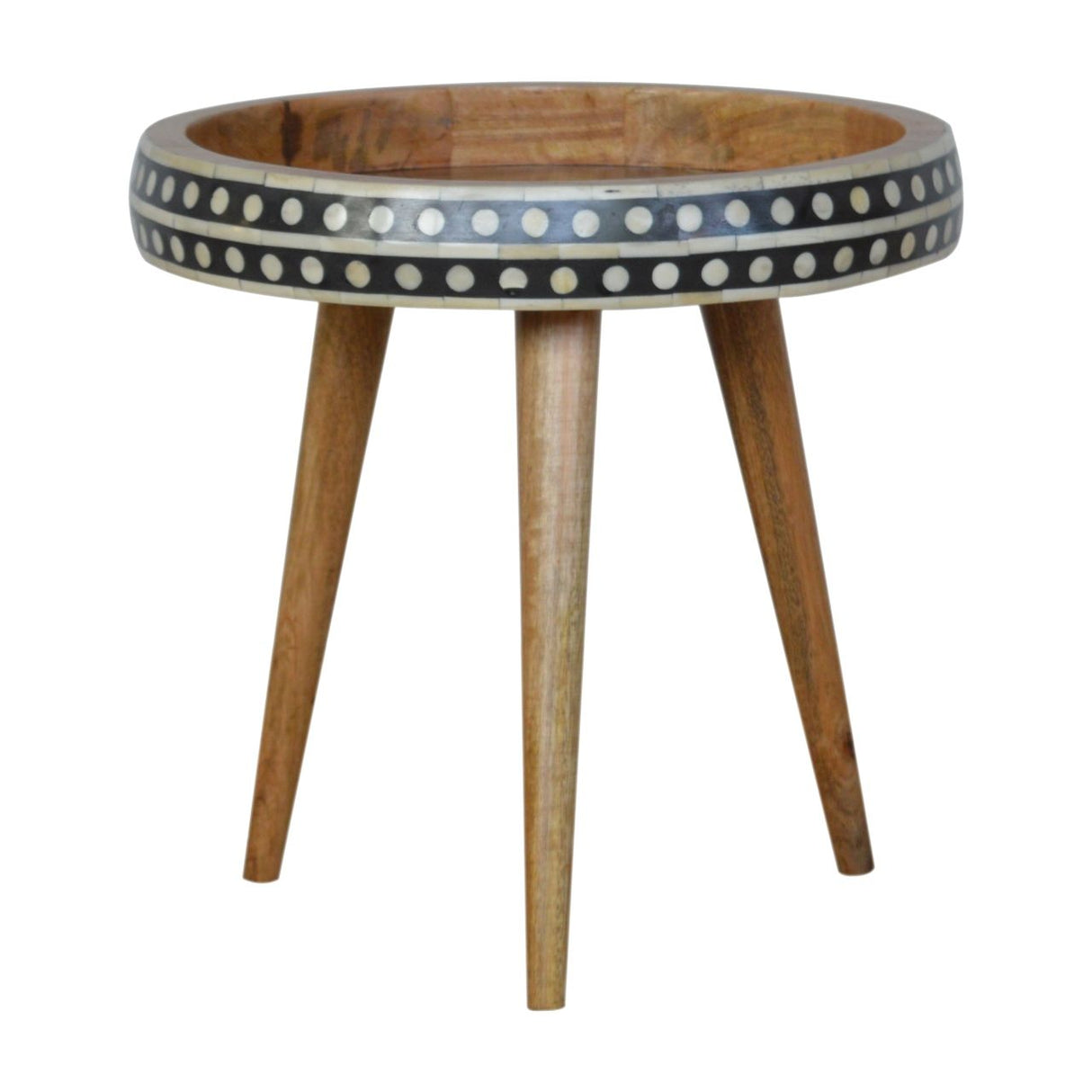 Small Patterned Nordic Style End Table by Couch.com