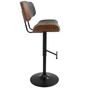 Lombardi - Mid Century Modern Adjustable Barstool by Couch.com
