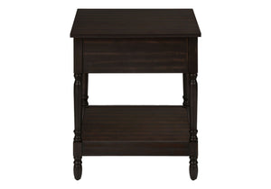 Accent - Table, 2 Tier, Square, Traditional - Walnut by Couch.com