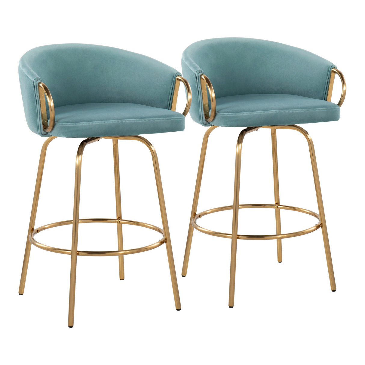Claire - Contemporary & Glam Counter Stool (Set of 2) by Couch.com