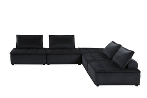 Anna - Soft Velvet Modular Sofa by Couch.com