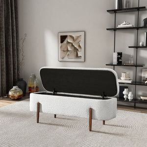 Sarna - Storage Bench - Ivory by Couch.com