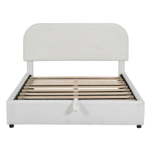 Upholstered Platform Bed With Hydraulic Storage System by Couch.com