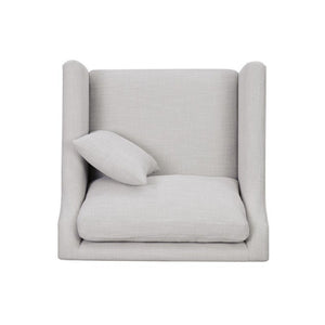 Chair With High Track Arms - Beige