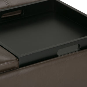 Avalon - Square Coffee Table, Storage Ottoman by Couch.com