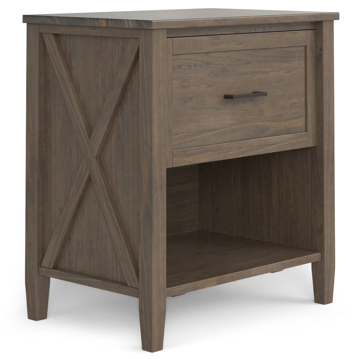 Ela - Bedside Table - Smoky Brown by Couch.com