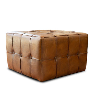 Benjiro - Square Ottoman - Tan by Couch.com