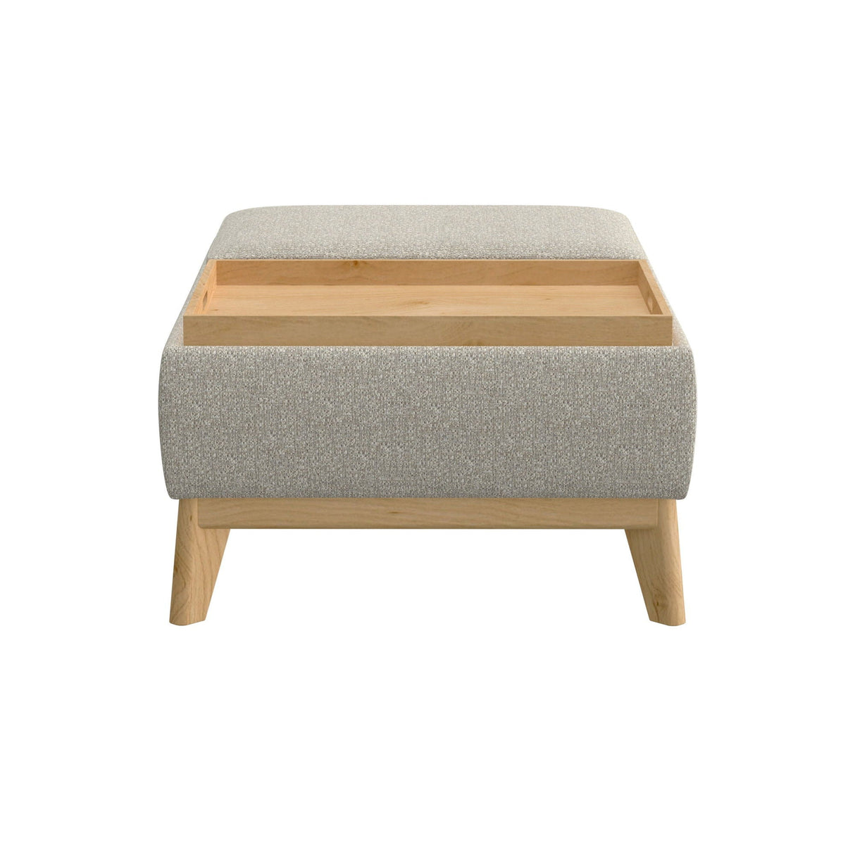 Revel - Reversible Tray Ottoman - Tan by Couch.com