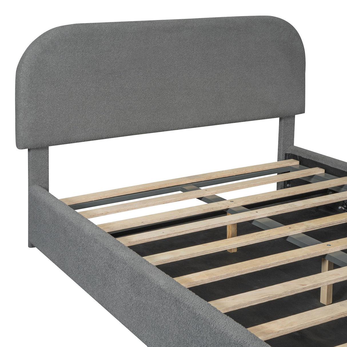 Upholstered Platform Bed With Hydraulic Storage System by Couch.com