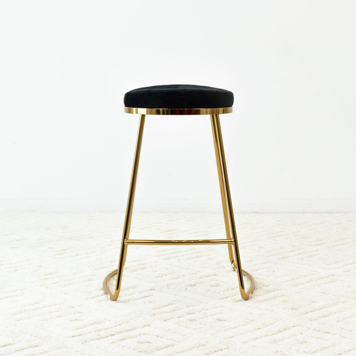 Jane - 26" Mid-Century Modern Luxury Upholstered Stool by Couch.com