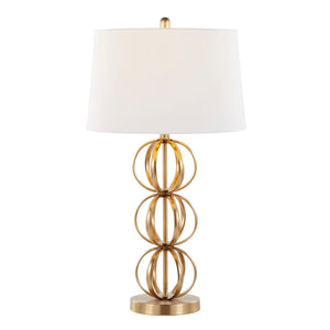 Linx - Contemporary Table Lamp (Set of 2) - Gold / White by Couch.com