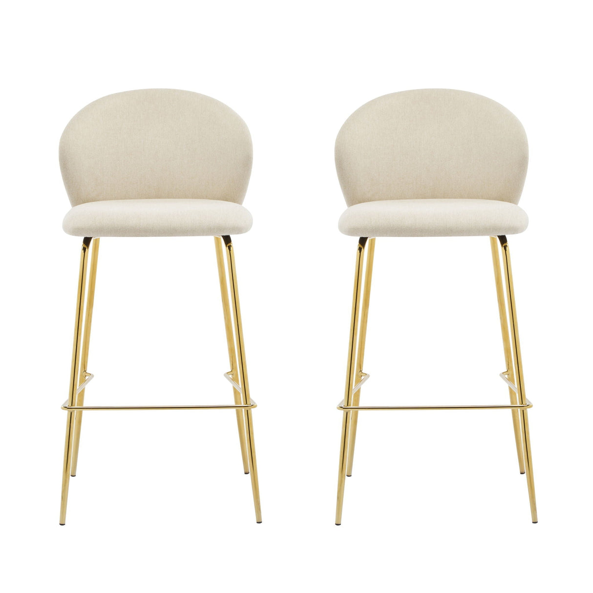 Kira Upholstered Bar Stool Set of 2