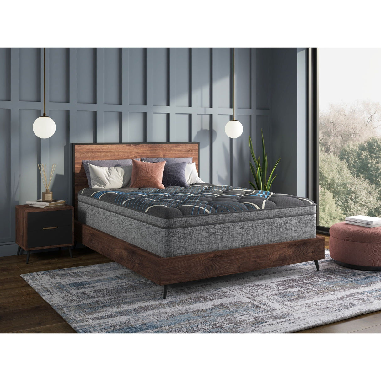 Comfort Care - 15" Euro Top Hybrid Mattress, Plush Comfort by Couch.com