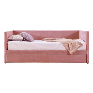Corduroy Daybed With Two Drawers And Wood Slat by Couch.com