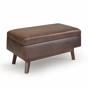 Owen - Upholstered Rectangular Storage Ottoman by Couch.com