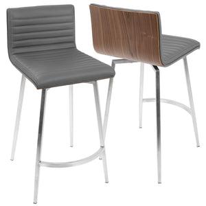 Mason - Contemporary Swivel Counter Stool (Set of 2) by Couch.com