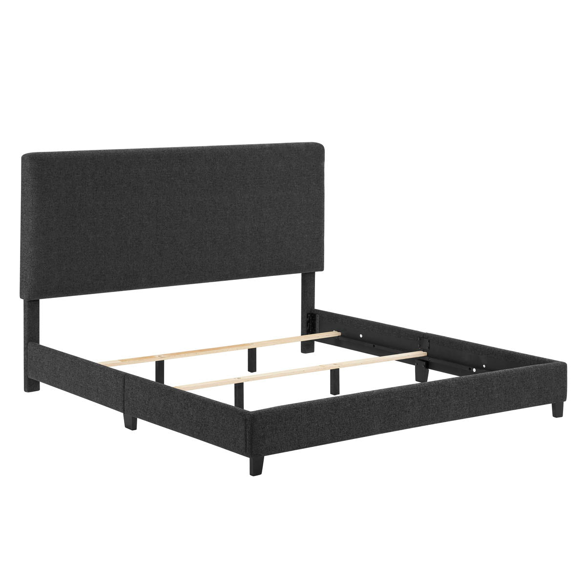 Boucle Upholstered Platform Bed by Couch.com