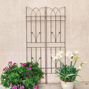 Metal Garden Trellis Rustproof For Climbing Plants Outdoor Flower Support by Couch.com